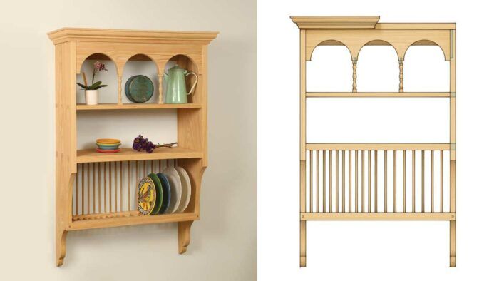 The story behind the project: cypress plate rack - FineWoodworking