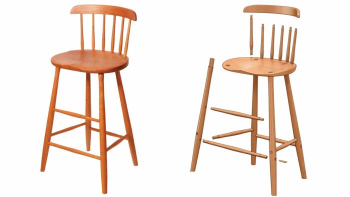 Build a classic kitchen stool