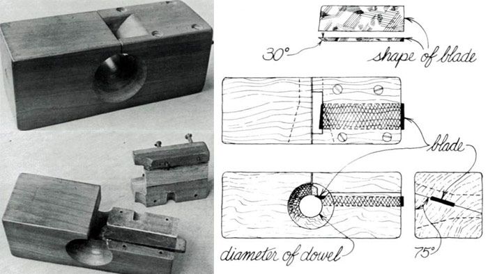 Amazing DIY Dowel Maker with Utility Knife / Homemade Dowel Maker 