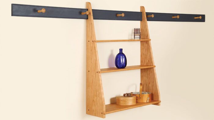 DIY Hanging Leather Shelves