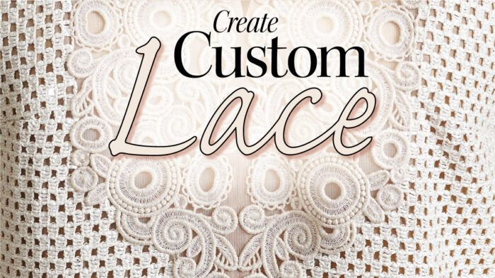 Make Custom Lace with Machine Embroidery - Threads