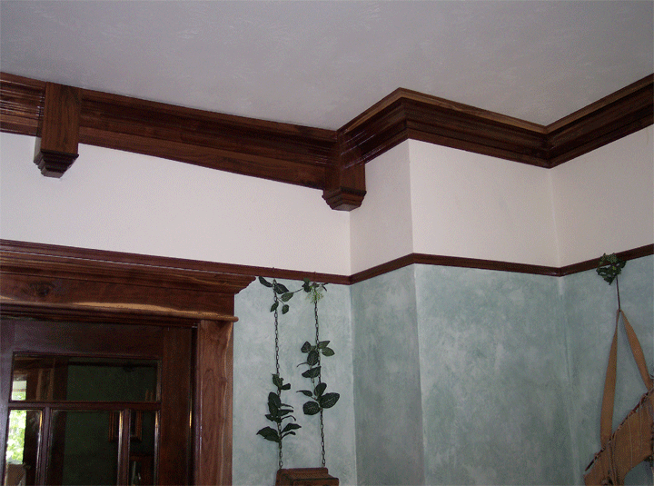 Crown and Picture Rail with Plinths - Fine Homebuilding