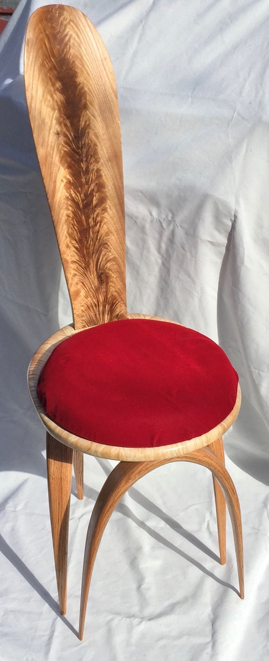 Non-traditional, contemporary chair for vanity table - FineWoodworking