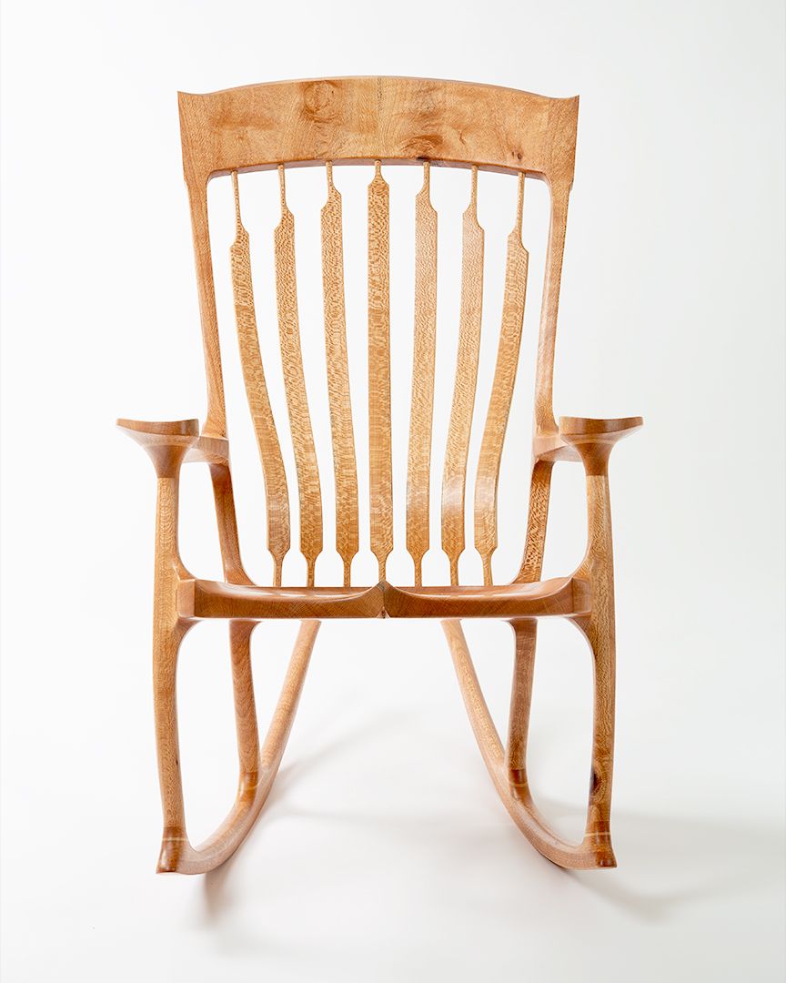 Silky Oak Rocker - FineWoodworking