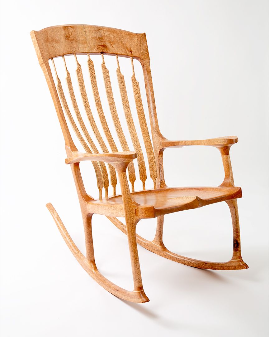 Silky Oak Rocker - FineWoodworking