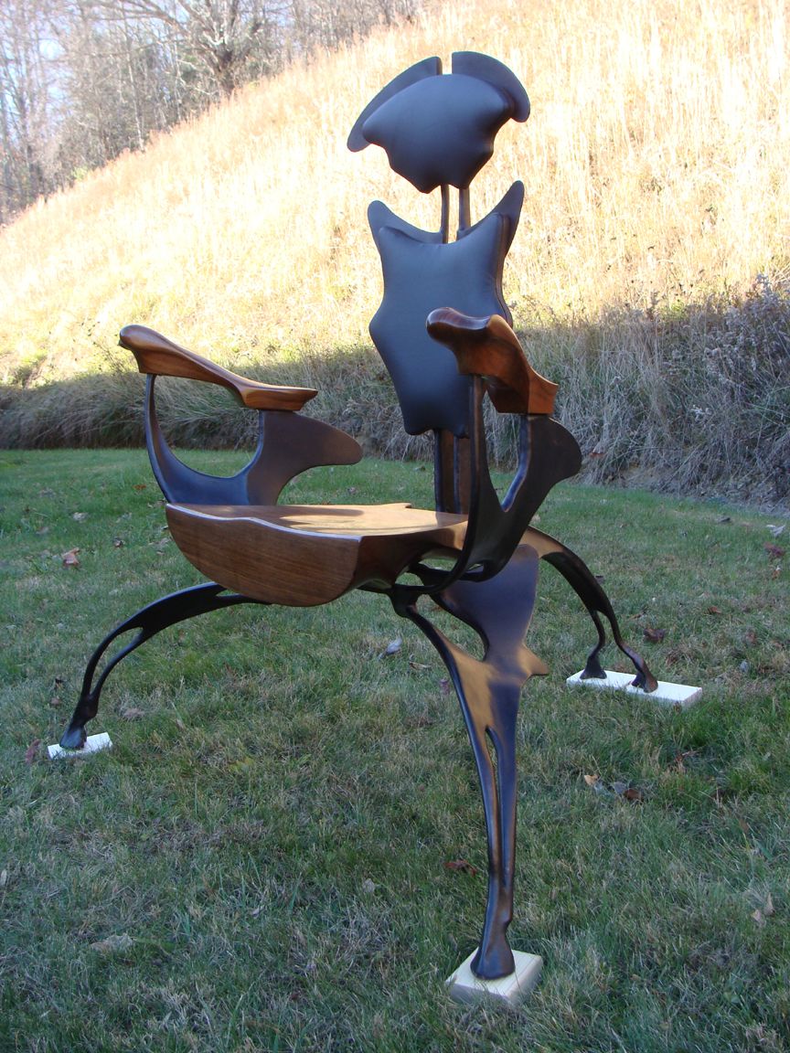Carved Chair With Forged Frame - FineWoodworking
