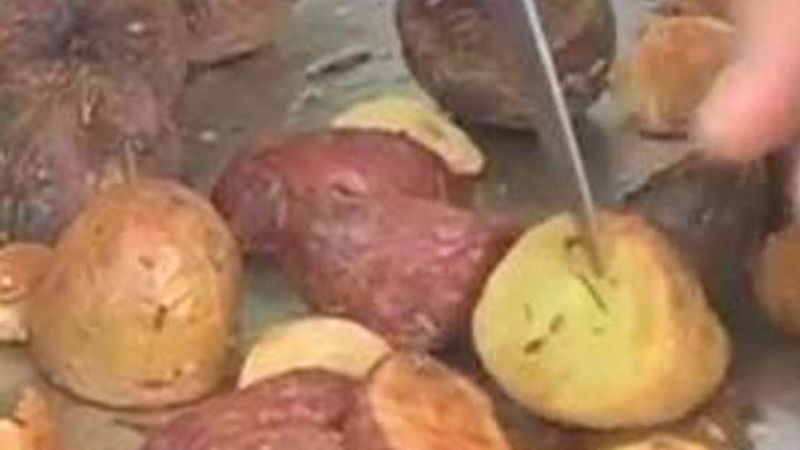 Cooking with Potatoes: Roasted Red, White, and Blue Potatoes
