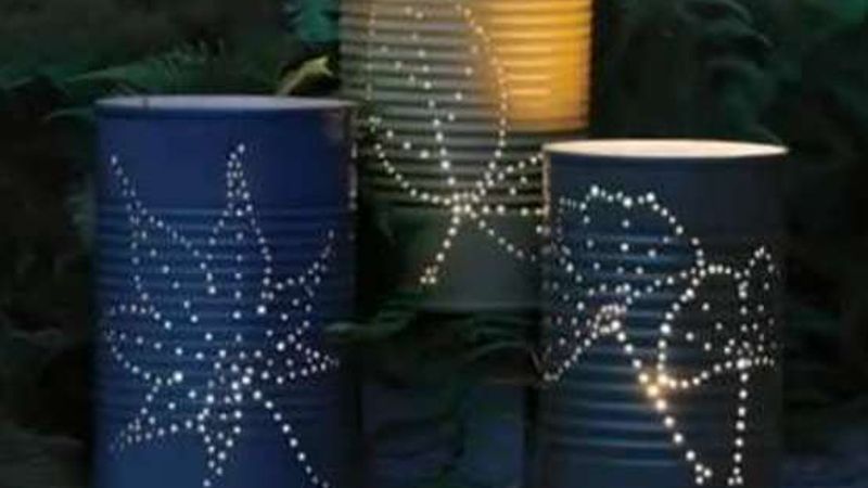 Make Your Own Easy Garden Lanterns