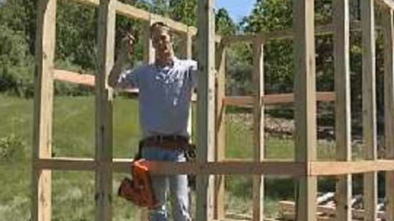Build a Garden Shed - Wall Framing