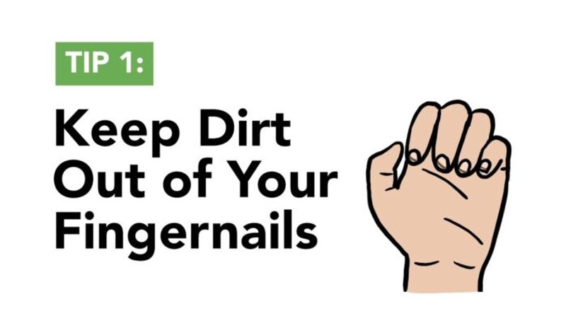 Tip: Keep Dirt Out of Your Fingernails