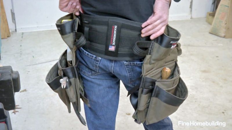 Diamondback tool clearance belt