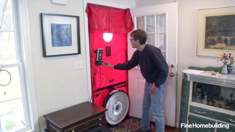 How to Set Up and Use a Blower Door - Fine Homebuilding