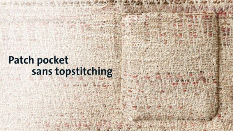 Attach a Patch Pocket Without Visible Stitches - Threads