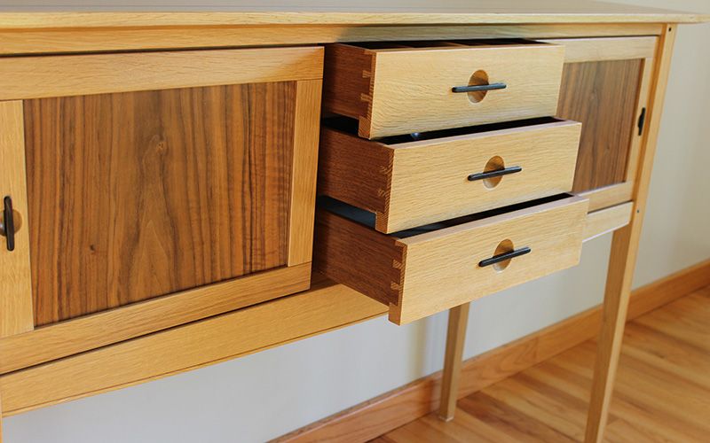 Sideboard with Three Hidden Compartments