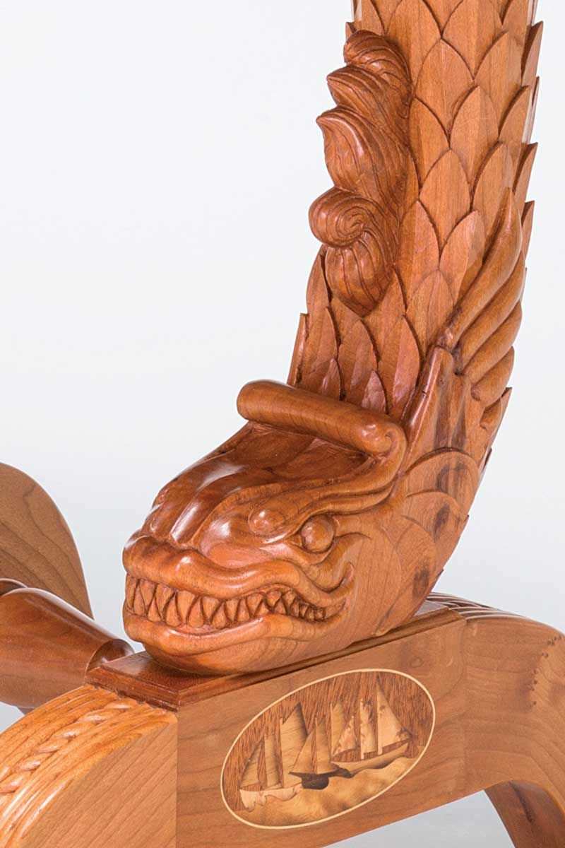Cherry Table carving