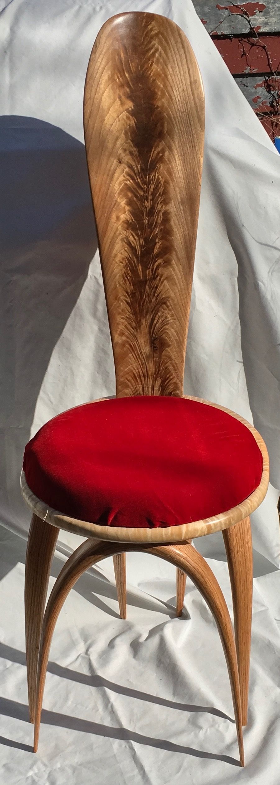 Non-traditional, contemporary chair for vanity table - FineWoodworking